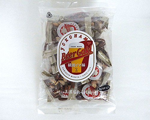 横浜 お土産 美濃屋あられ製造本舗 横濱ビア柿205g お取り寄せ お菓子 おかき 米菓 お年賀 お中元 お歳暮 帰省土産 プレゼント お祝い