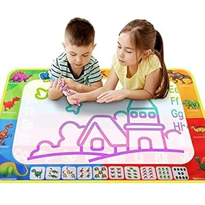 INFANT MOMENT Magic Water Doodle Mat (110x80cm), Tekening Doodle Mat, Magic Water Schilderen Relief, Educatieve Kunst en…