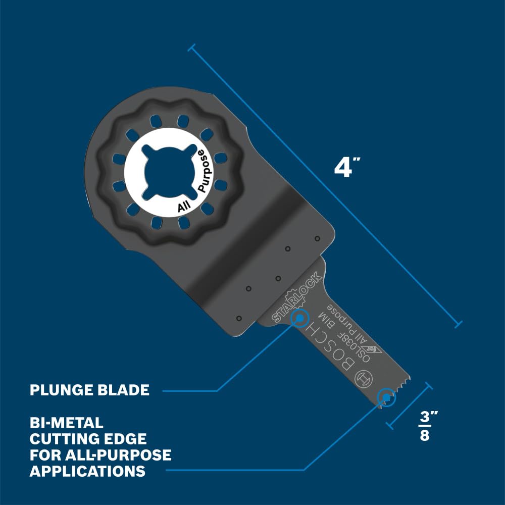 メンテナンス BOSCH multi-cutter Starlock® Oscillating Multi-Tool High-Carbon Steel Rigid