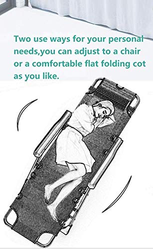 Silla portátil de gravedad cero plegable reclinable para acampar 4