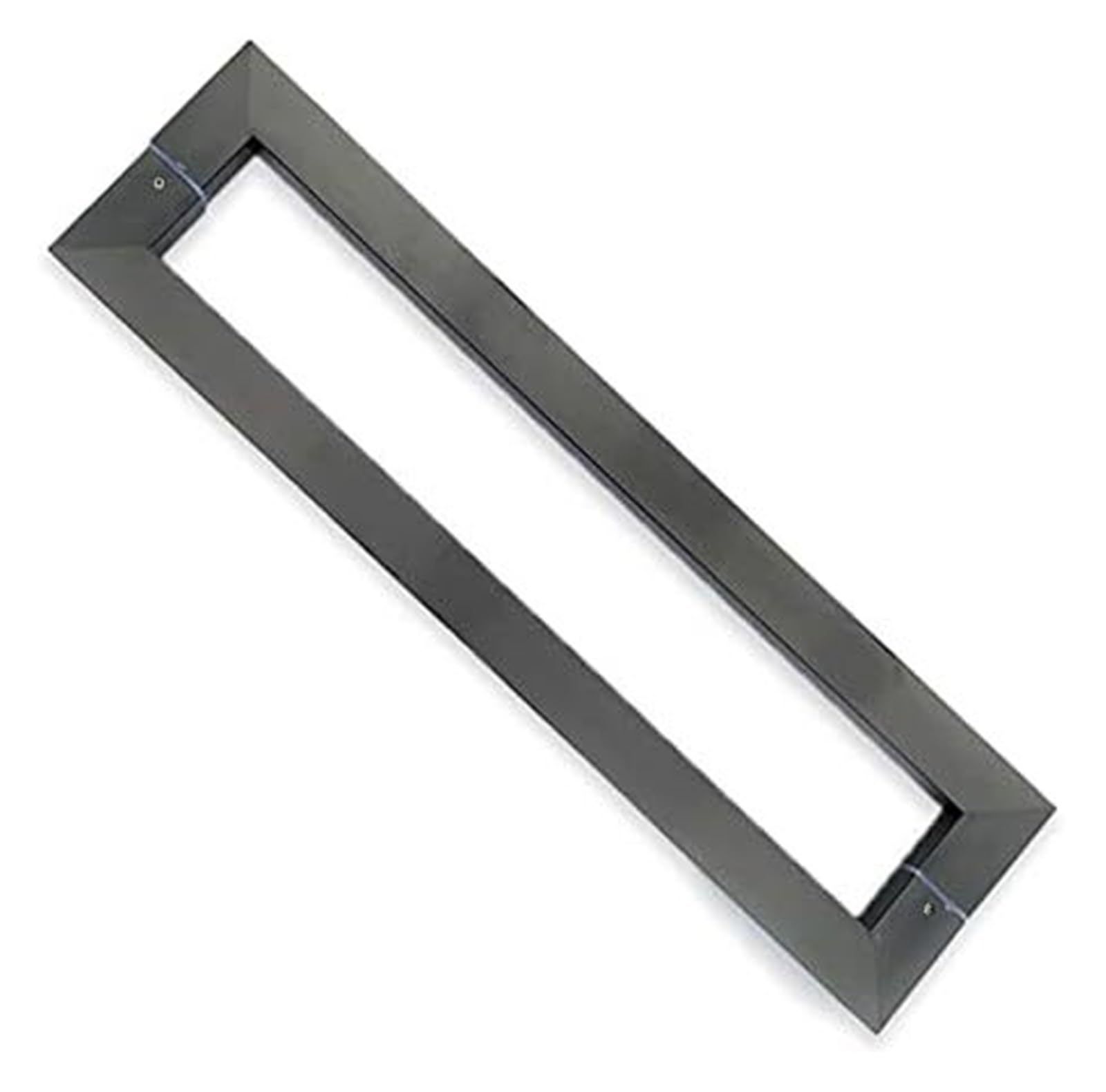 LQZAXSRDR Sliding Barn Door Handle, Stainless Steel Glass Door Handle Barn Shower Entry Multicolor Multi Sizes 2 Pack(Black,44cm(173/8")*40cm)