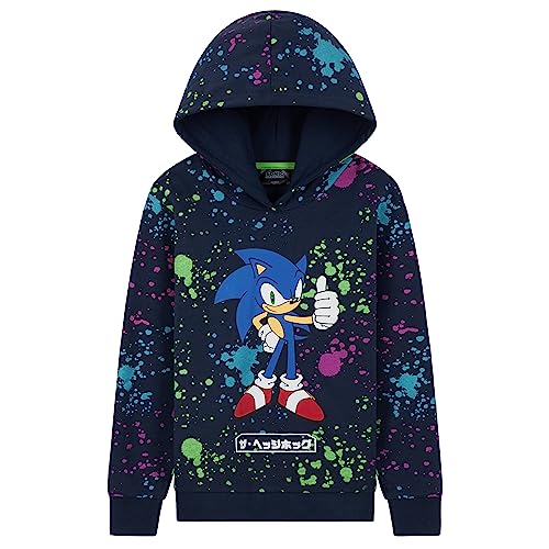 Sonic The Hedgehog Boys' Hoodies - Hooded Sweatshirt for Kids Lounge Wear Street Style 4-12 Years Gamer Gifts for Boys