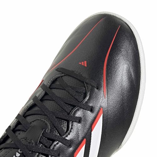 adidas Mixte Enfant Copa Pure IV League Turf Football Shoes Kids, Core Black/FTWR White/Lucid Red, 30 EU