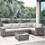 ovios 6 Pieces Patio Furniture Set, Outdoor Wicker Sectional Sofa with Coffee Table Comfy Cushions, Modern Modular Deep Seat Rattan Couch Conversation Set, Beige