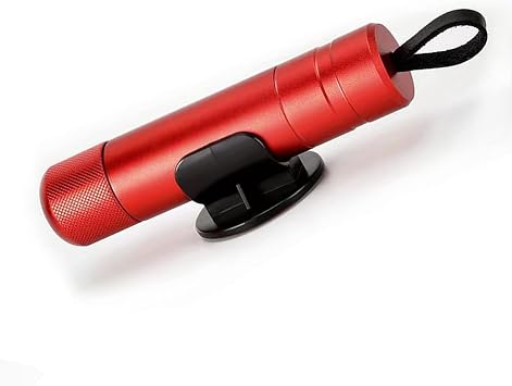 ACEBON Car Safety Hammer & Seat Belt Cutter   Emergency Window Breaker and Vehicle Escape Tool for Quick Car Escape, Compact Life-Saving Tool with Mounting Strap Red