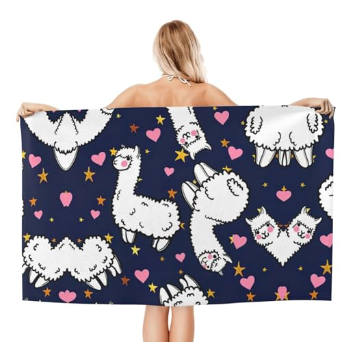 Cadeau personnalisé cœur rose camel serviette de camping