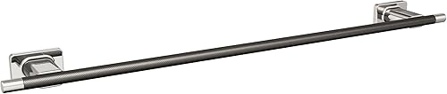 Vista 41 de Amerock BH26615PNBBZ Toallero de níquel pulido/champán dorado Toallero de 24 pulgadas (24.016 in) Esquire Toallero de baño Accesorios