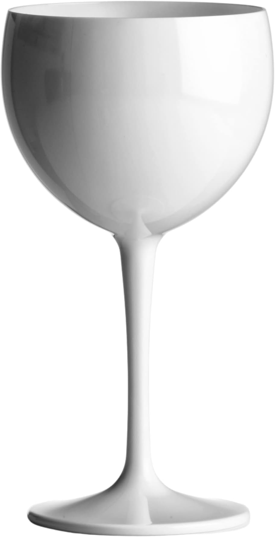 AIOS Avenue's Premium Unbreakable Polycarbonate White Copa Balloon Gin Glasses (400ml). Set of 6. Barbecue (BBQ), Glamping, Camping, Poolside. Safer Than Glass Without compromising Quality or Feel.