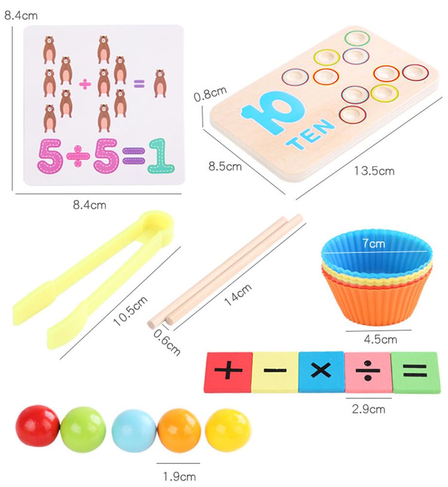 Gioco Educativo di Conteggio dei Numeri, Gioco di Ordinamento delle Palline Colorate