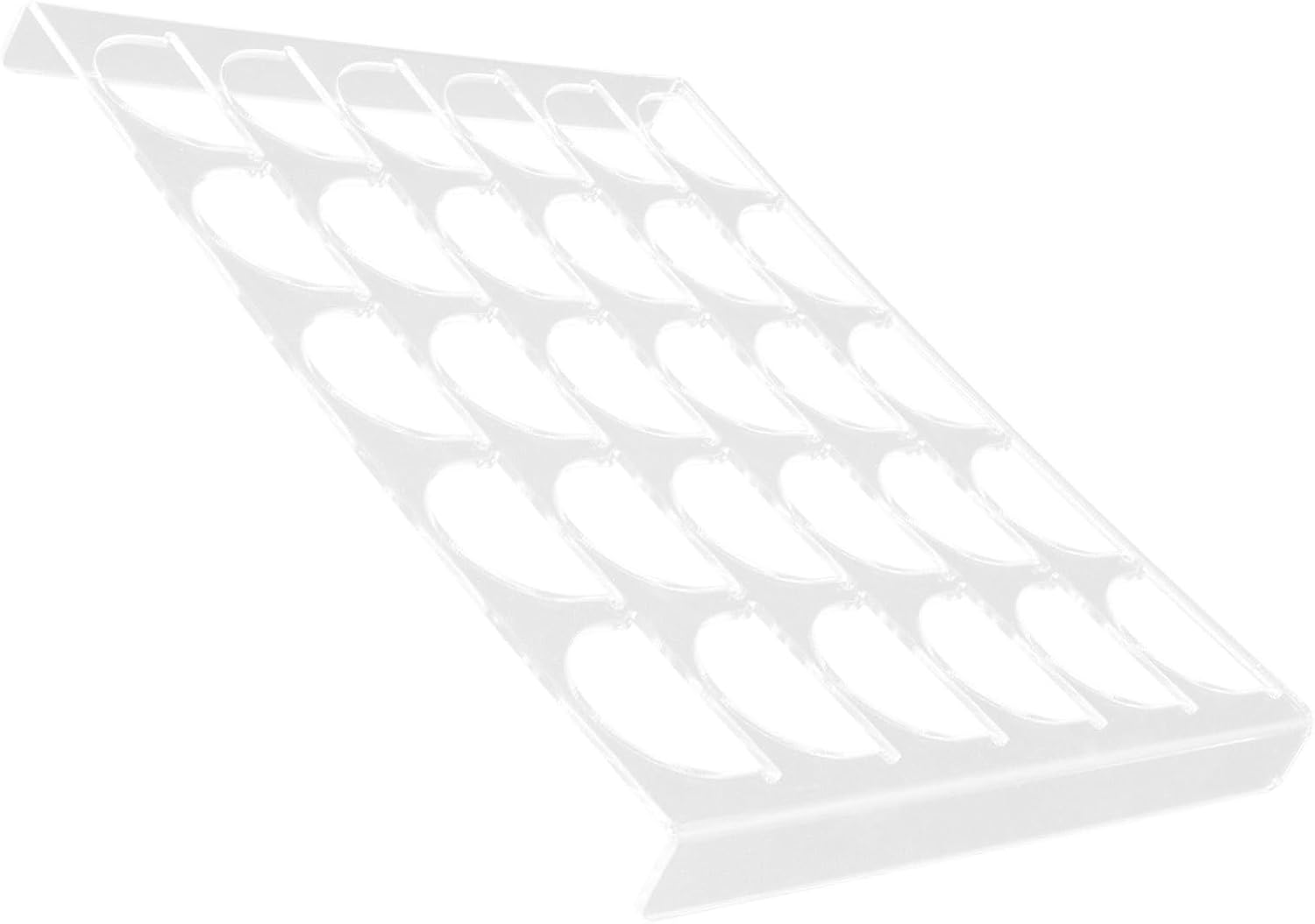 Acrylic Coffee Capsule Holder Organizer Rack with Large Capacity and Multi Grids Multi-functional Espresso Capsule Storage Station for Kitchen Cabinets