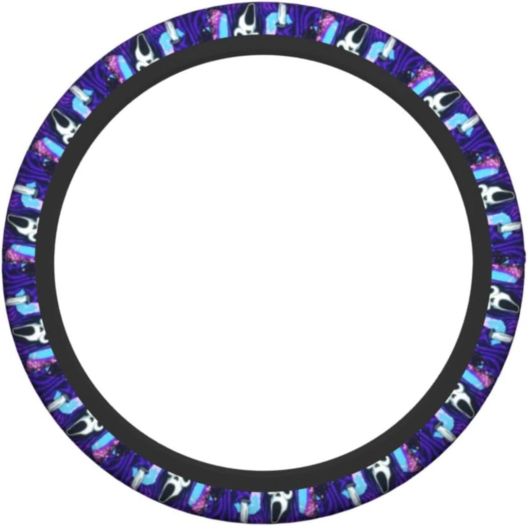 AnKang Neoprene Steering Wheel Cover ,Breathable Anti Slip Stretch Steering Wheel Covers Car Protector Accessories Universal 15 Inch