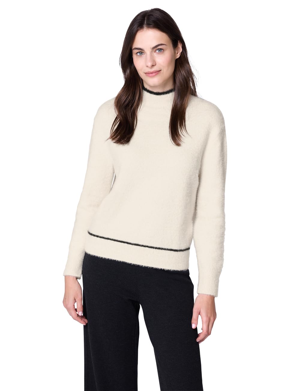 Street One Studio Damen Pullover mit Kontrastdetails