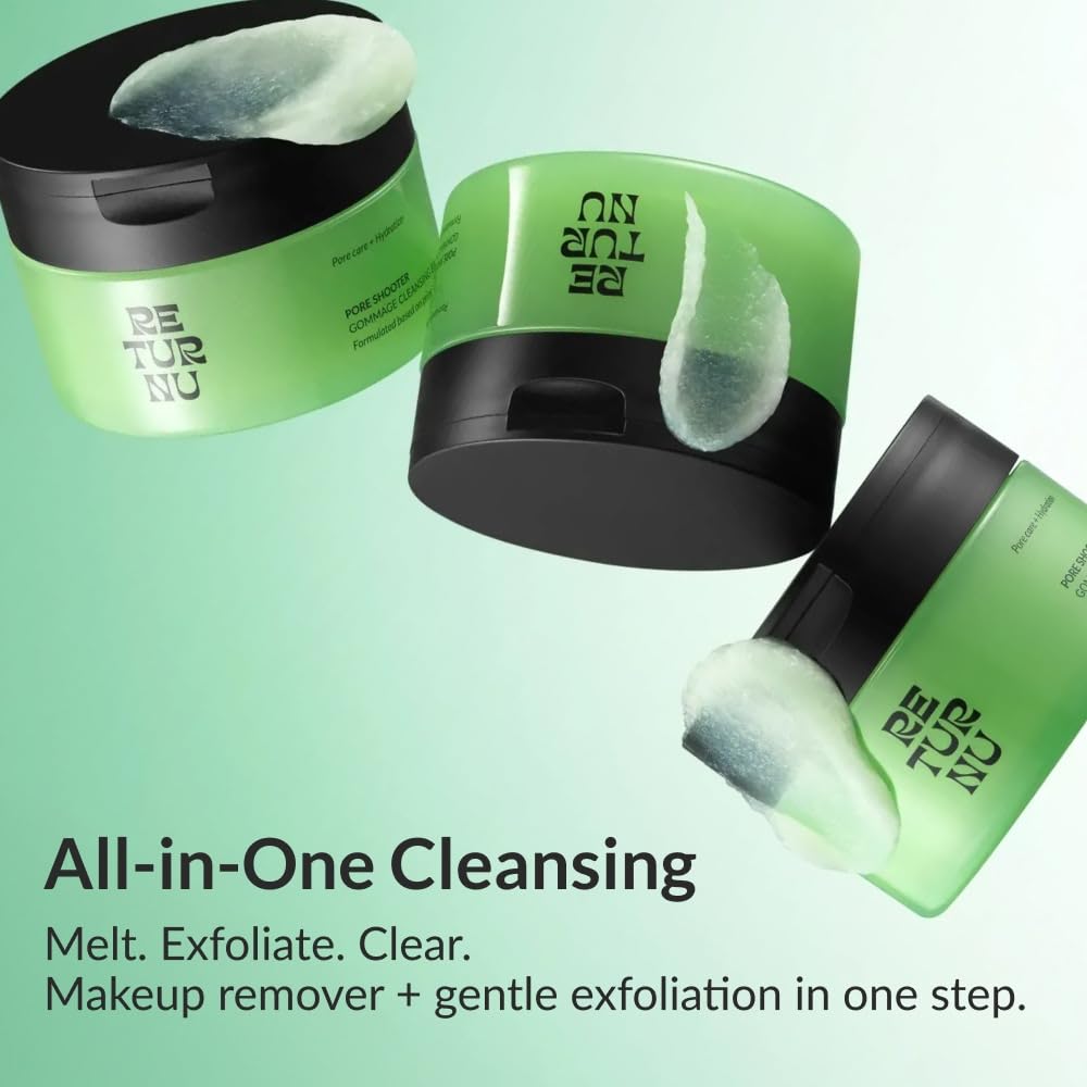 Gommage Peeling Cleansing Balm, All-in-One Makeup Remover, Cleansing Oil & Facial Cleanser, Unclogs Pores & Reduces Blackheads, Vegan Korean Skincare