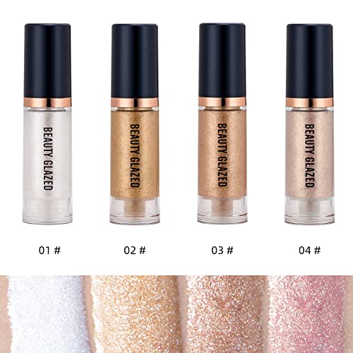 Myuango Liquid Highlighter Liquid Illuminator Non Stick Face Brightens & Shades Long Lasting & Smooth Gliding Face Illuminator Makeup (03) #TOP1