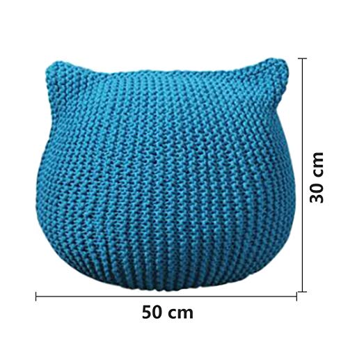 BEP Handgewebter Runder Sitzsack Aus Baumwolle, Abnehmbares Und Waschbares Lazy Sofa Kindersitz Innendekoration Freizeit… – Bild 3
