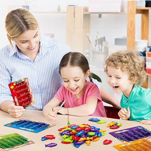 image for SpringFlower Wooden Magnetic Sight Word Fishing Game, Sight Word Educa