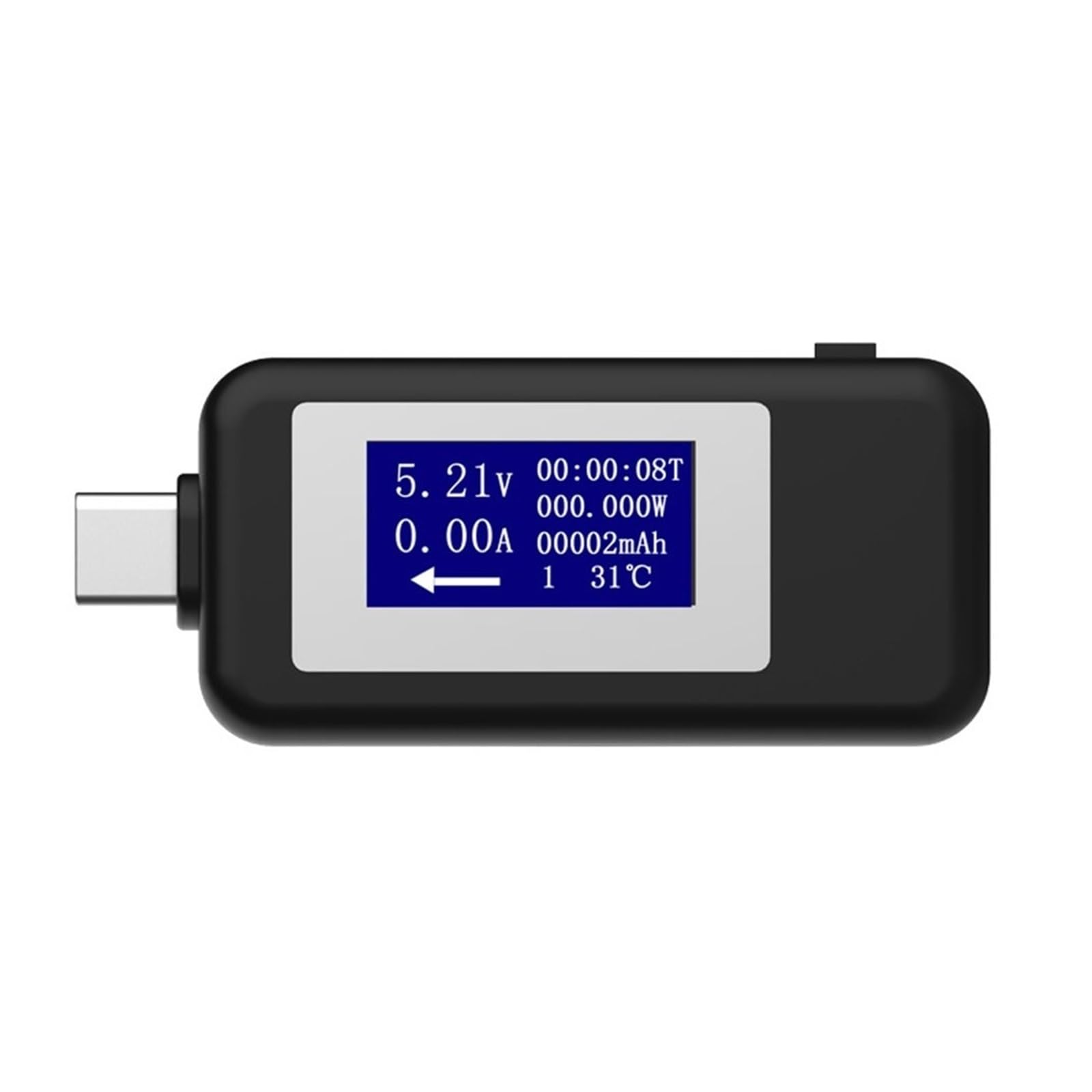 Moniteur de sécurité USB et Type C pour vérifier le compteur de tension de courant en voyage