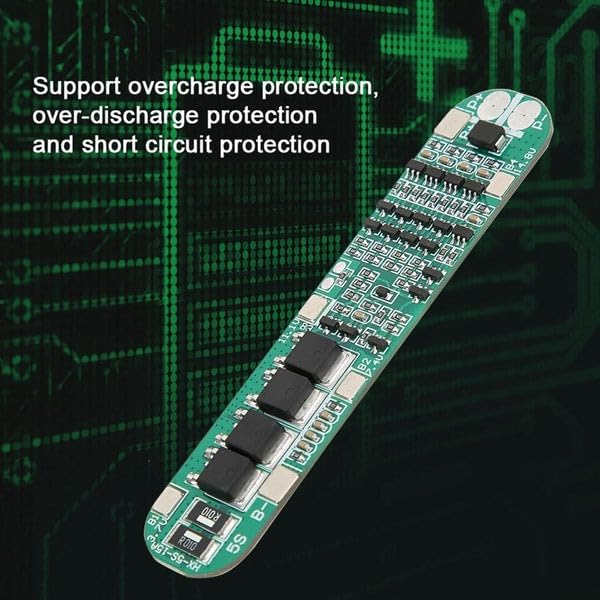 Image of UG LAND INDIA 5S 15A 18.5V /21V BMS 18650 Lithium Battery Protection Board PCB Protection Board 18650 Charger Module for Li-ion Lithium Battery Module Over-Discharge /Over-Current