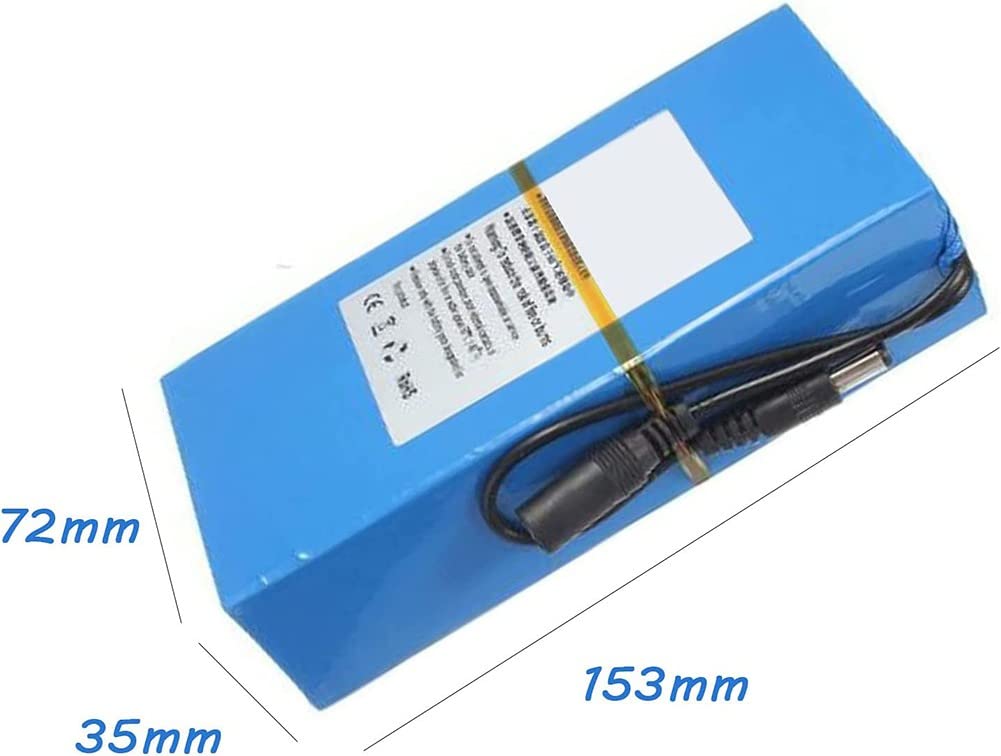 Batería de Litio recargable de 12 V CC y 20 Ah, batería de Litio portátil para equipos de 12 V, con cargador (2 unidades)