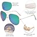 SOJOS Classic Polarized Sunglasses for Men Women Vintage Retro Style SJ1054,Gold/Greenish Blue