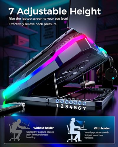 Laptop Cooling Stand with Fans