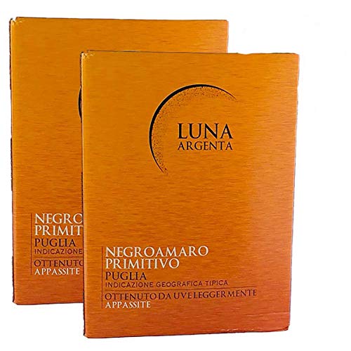 Rotwein Italien Cuvée Negroamaro und Primitivo Luna Argenta Bag in Box trocken (2x5L)