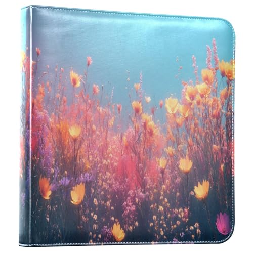 Álbum de fotos DIY con páginas autoadhesivas, encuadernador de 3 anillos, 40 páginas, tamaño 11.8 x 11.2 pulgadas miniatura 1