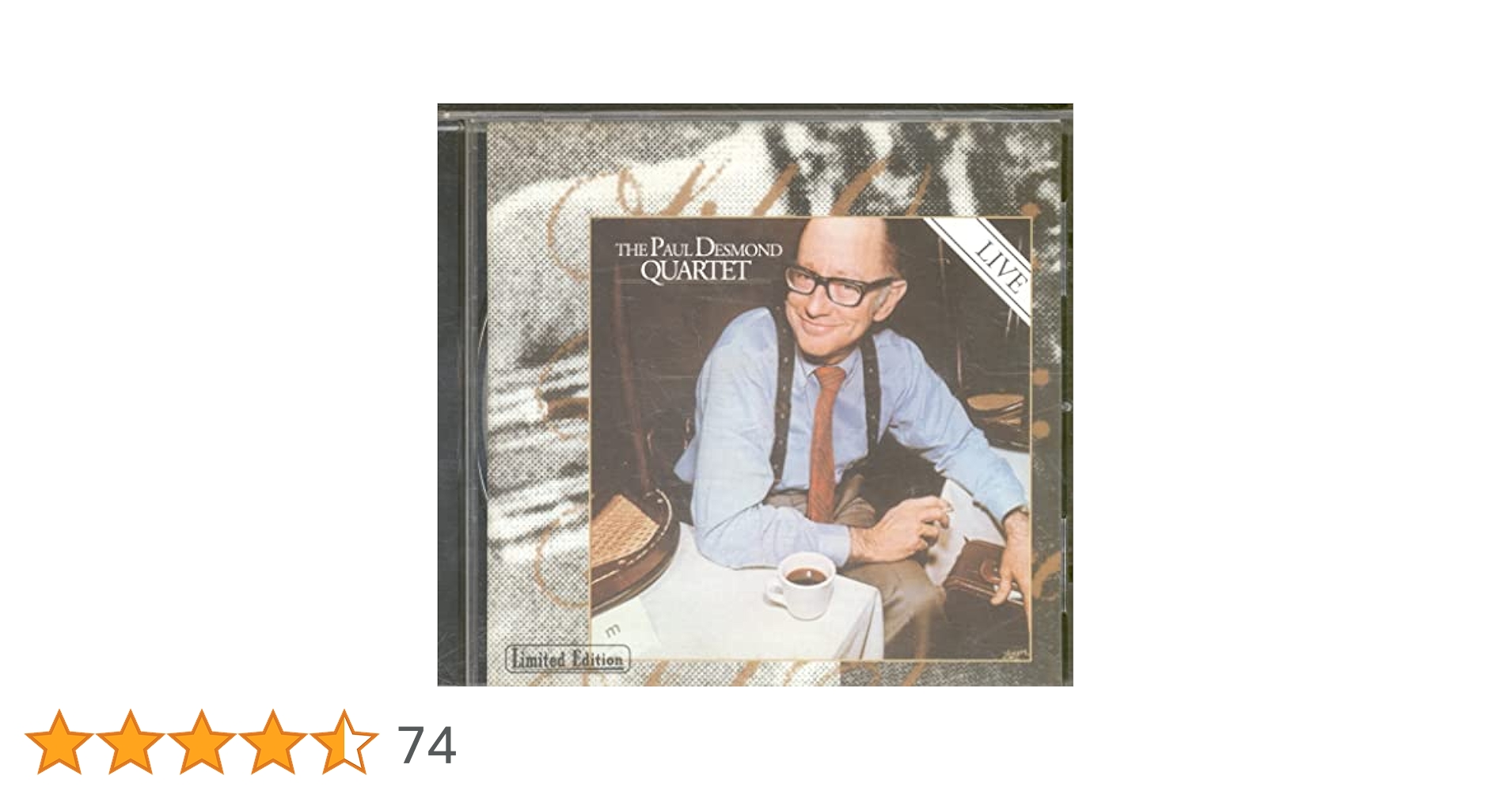 アルトサックス Paul Desmond Live 2枚組 アルトサックス Paul Desmond Live 2枚組 THE PAUL DESMOND