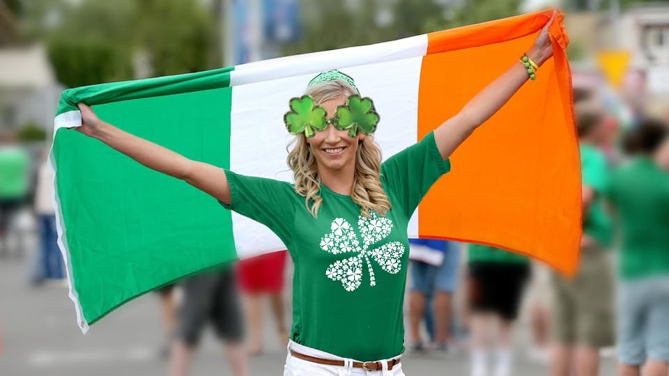 St Patricks Day Shirts for Women Shamrock Tshirt Casual Graphic T Shirt Irish Tee Tops - Image 4