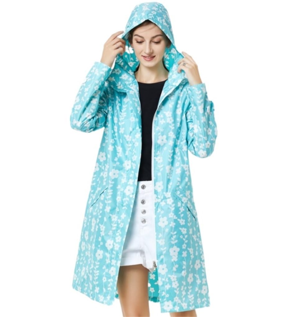 Chubasquero Ropa Impermeable Ligera para Mujeres Adultas Chubasquero Cortavientos Senderismo A Prueba De Viento Ponchos De Lluvia Impermeables(Pink)
