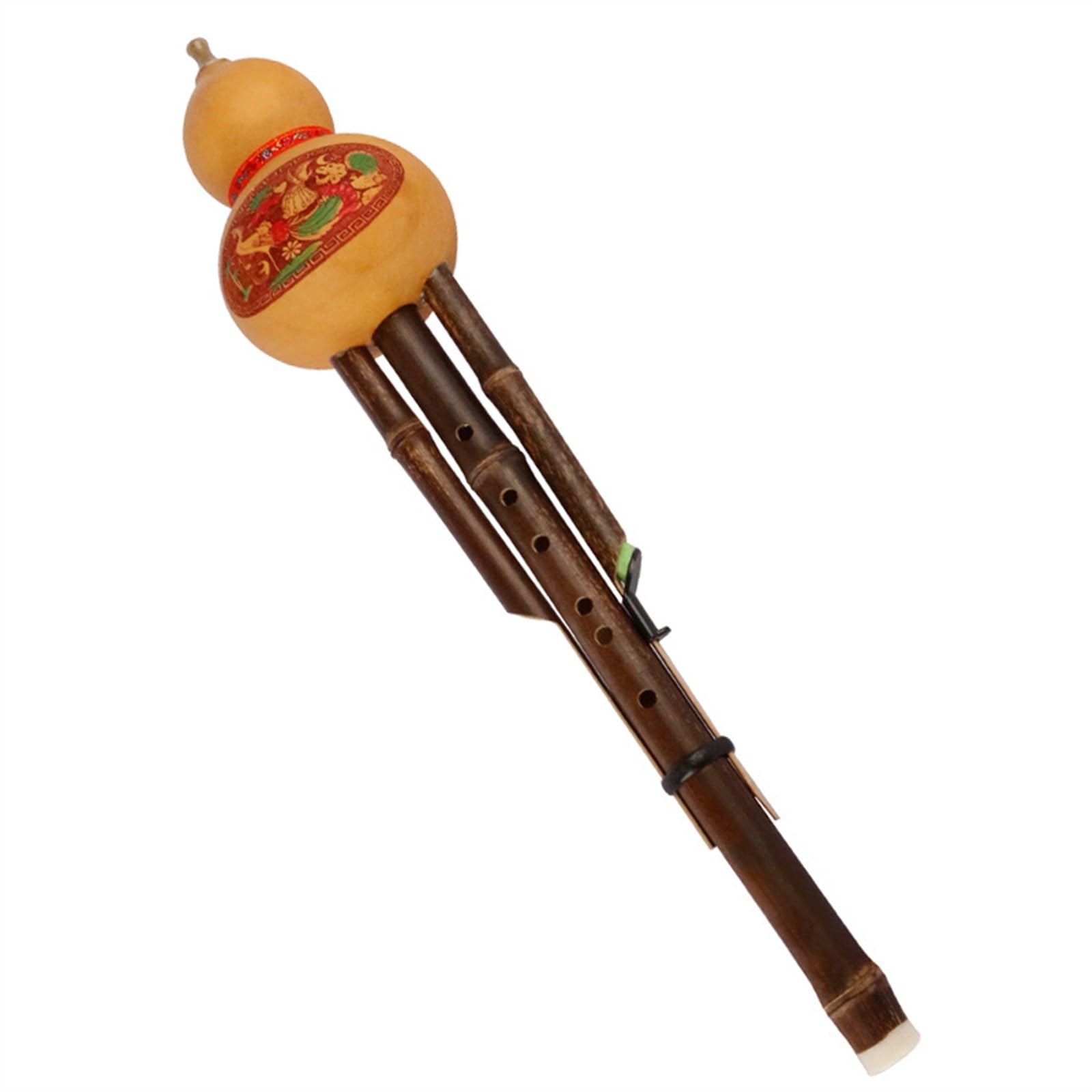 Instrumento De Viento De Madera Profesional Hulusi, Tecla G/F De Bambú Tradicional Chino Con Caja De Almacenamiento Hulusi Profesional (Color : F key)