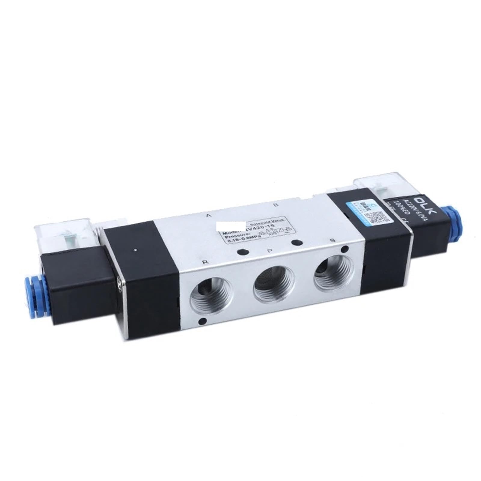 Électrovanne 4V420-15 pneumatique 5 voies 2 positions double commande DC12V