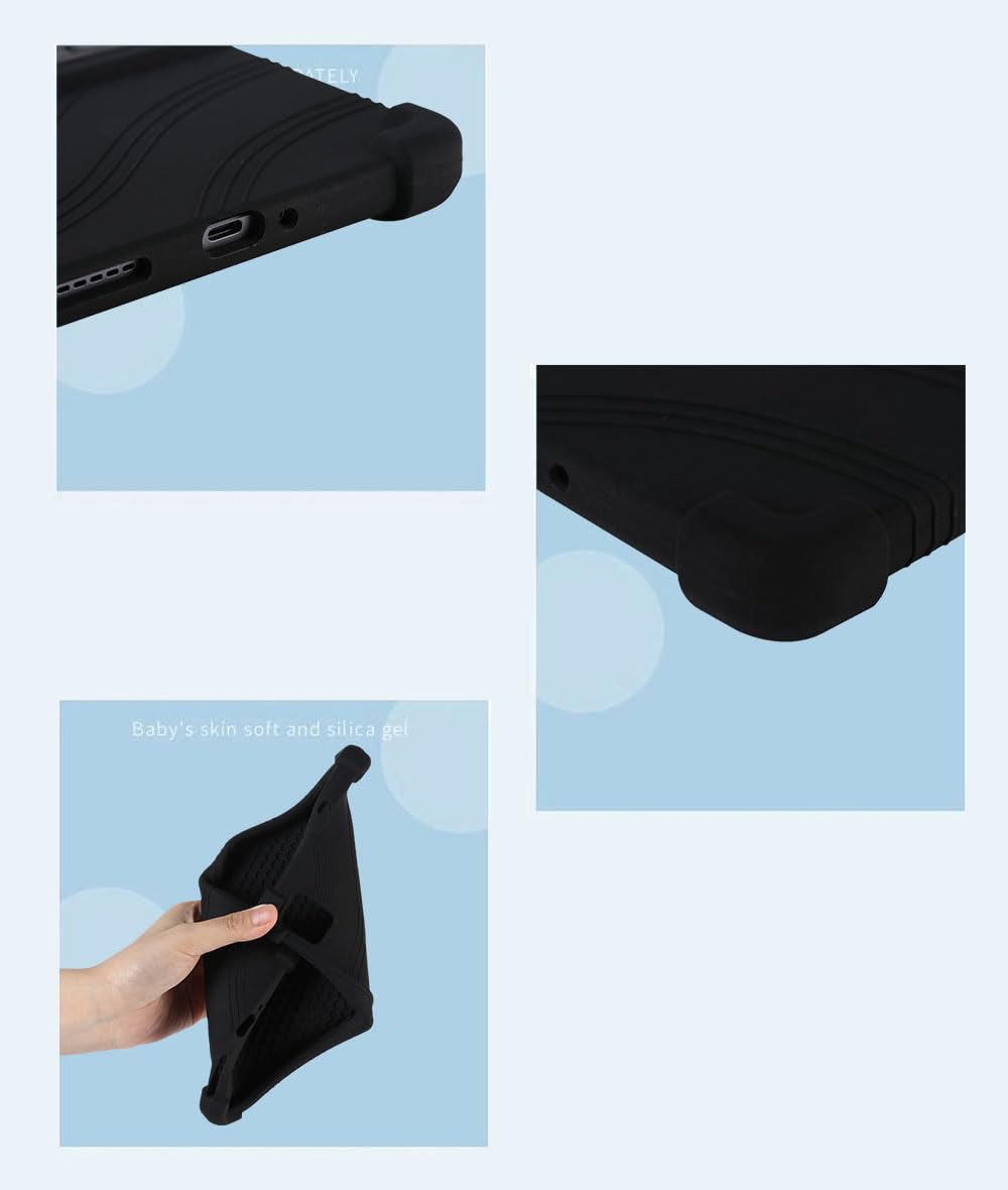 Liujiami Custodia per Blackview Tab 60 - Pieghevole Pezzo Unico Morbido Silicone Custodia con Supporto Protezione Ultra Sottile Custodia per Blackview Tab 60 Tablet 8.68 pollici 2023