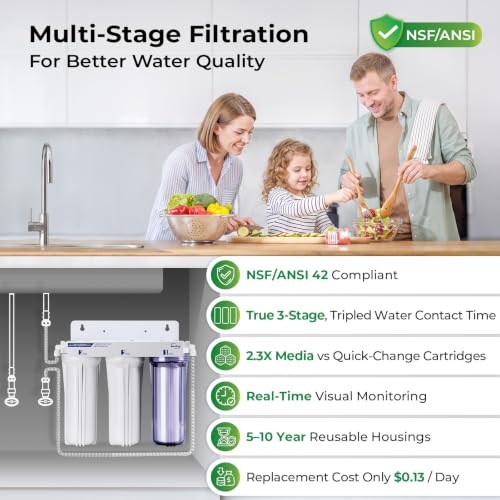 Image of iSpring US31KF-NC 3-Stage Chloramine Removal Under-Sink Water Filter System