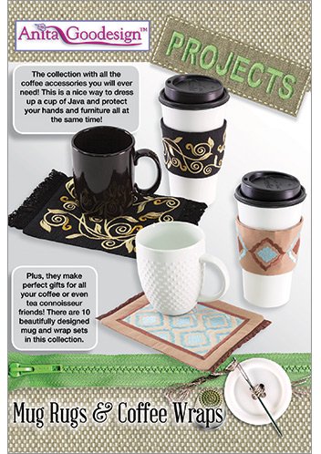 Anita Goodesign Embroidery Designs Projects Mug Rugs & Coffee Wraps