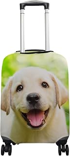 Capa de bagagem Labrador Retriever Filhote de cachorro cabe em malas de 45,7 a 81,2 cm elastano protetor de bagagem de viagem, Multi, Small Cover(Fits 18-20 inch luggage)