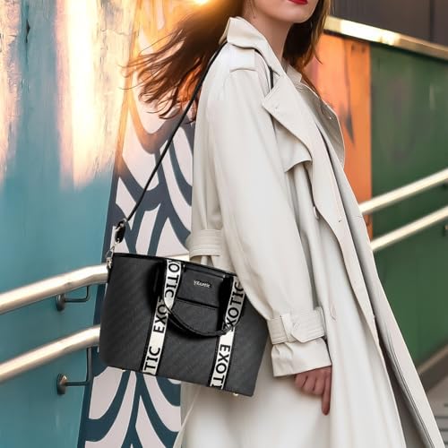 Image of EXOTIC Women's Canvas Handbag with Detachable Sling Strap | Stylish Tote for Work & Everyday Use
