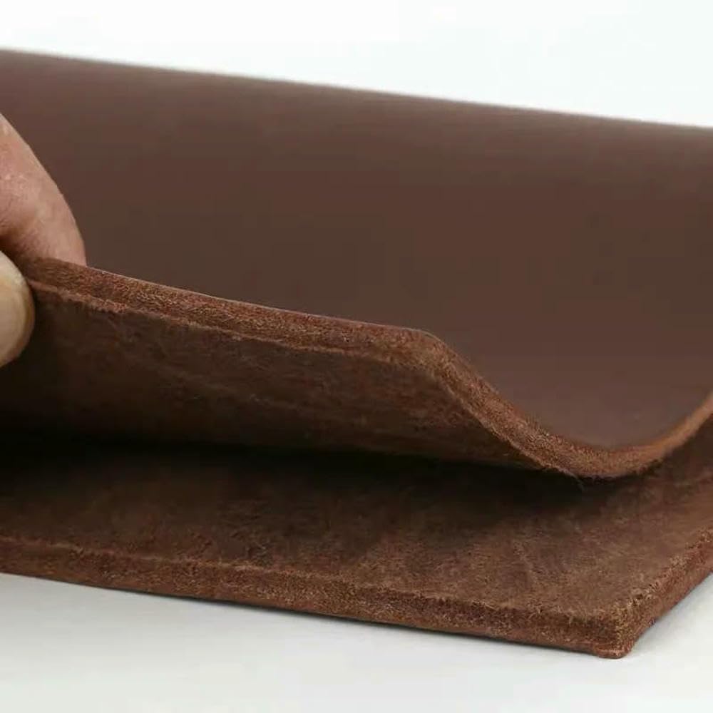 TonuuoDC Real Leather Sheets 3mm Genuine for Crafts Furniture Multiple Sizes Brown(30x60cm)