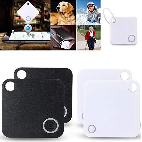 Riloer Mini Smart Bluetooth 4.0 GPS Tracker Finder, Adatto per Auto Baby Key Pet Locator Alarm, 4X Nero Riloer Mini Smart Bluetooth 4.0 GPS Tracker Finder, Adatto per Auto Baby Key Pet Locator Alarm, 4X Nero