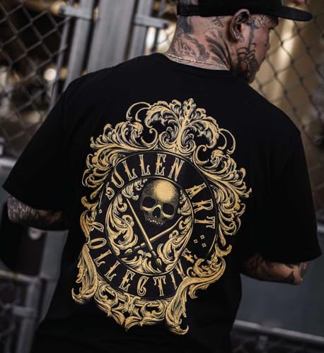 Sullen Men's Filigree Badge Tattoo Lifestyle Graphic Premium Short Sleeve Tee4