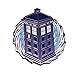 wangk Máquina del Tiempo Broche y Nave Espacial Insignia Caja de policía Funcional Pins Doctor Who Inspired Accessory