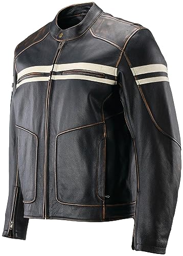 94384 River Road - Hoodlum Vintage Leather Jacket Black - Large4