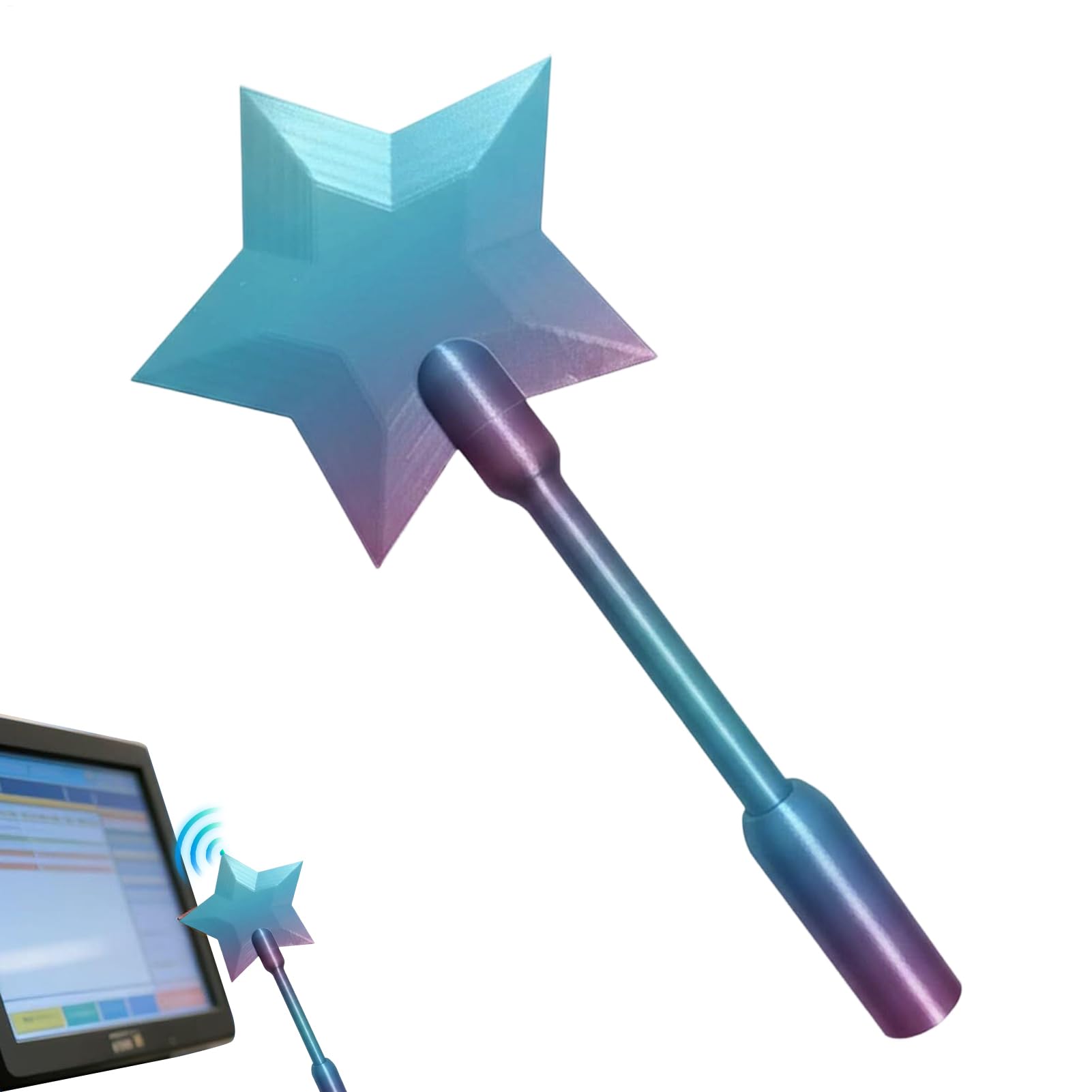 3D Printed Wand Taps to Pay, 36X10CM Credit Card Magics Wand, Creatively Contactless Payment Card Holder Star Wands, Novelty Magics Star Wands Payment Taps to Pay Credit Cards Holder Stick