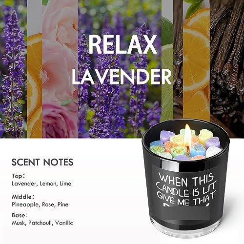 Anniversary Personalized Gifts For Him, Her - Cool Gifts For Boyfriend Birthday, Lavender Scented Candle 10Oz, Valentines Day Gifts For Him, Funny But Practical Gifts, Couples Gifts #TOP3