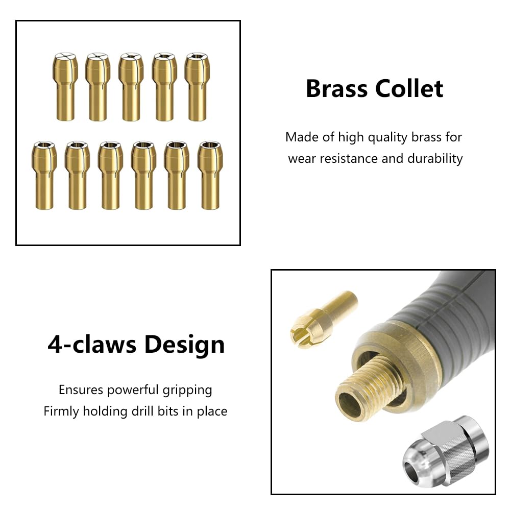 Drill Chuck Collet Set - Quick Change Adapter -5 Drill Chuck Collet Set - Quick Change Adapter -5