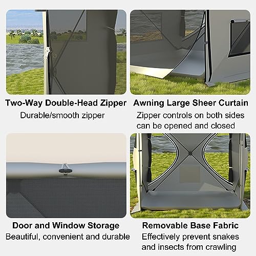 Carpa SUV para Camping, 6-8 Personas, Impermeable PU3000mm miniatura 2