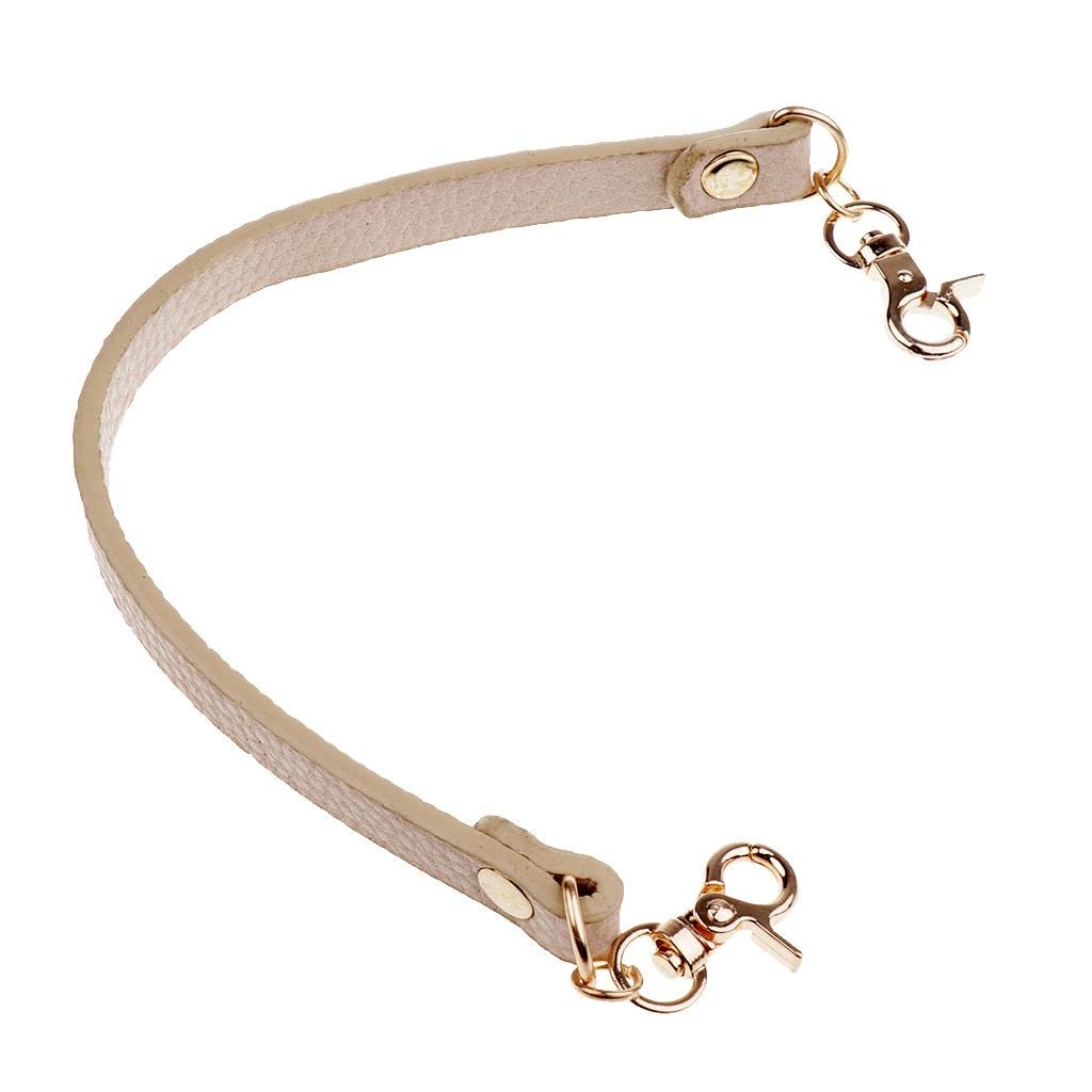 PU Leather Short Handbag Bag Strap Replacement Purse Handle White-image-48