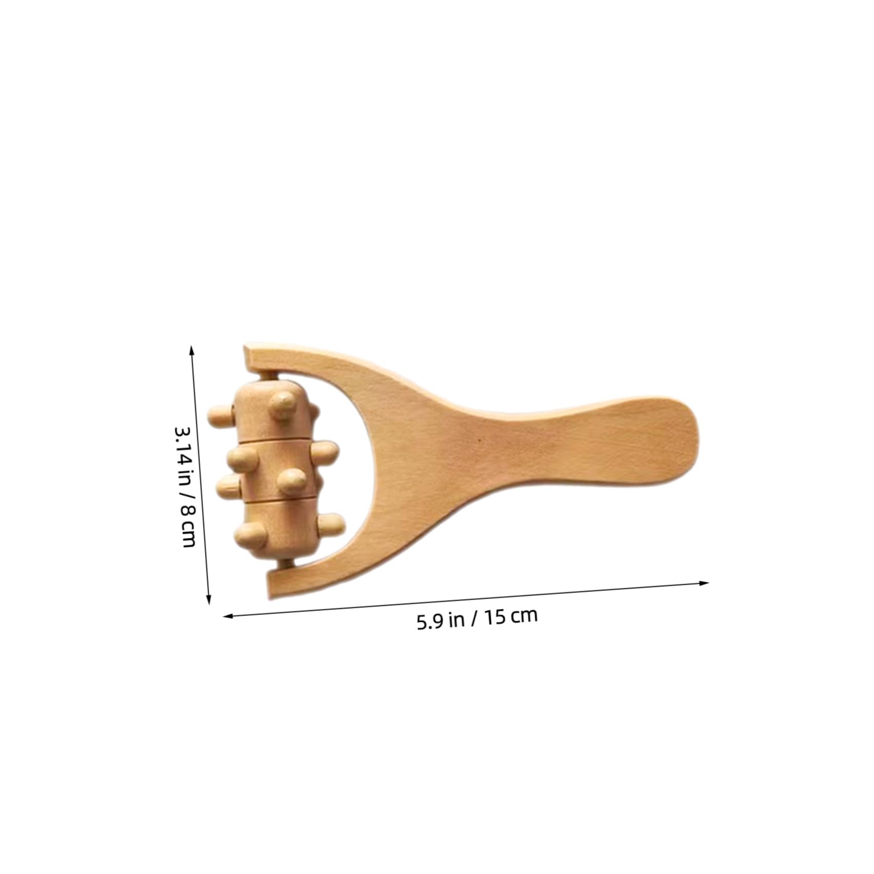 8 piezas Rodillo de Masaje de Madera Herramientas de Masaje Portátiles para Pies Espalda y Cuello Diseño Ergonómico para Relajación Casa Aire