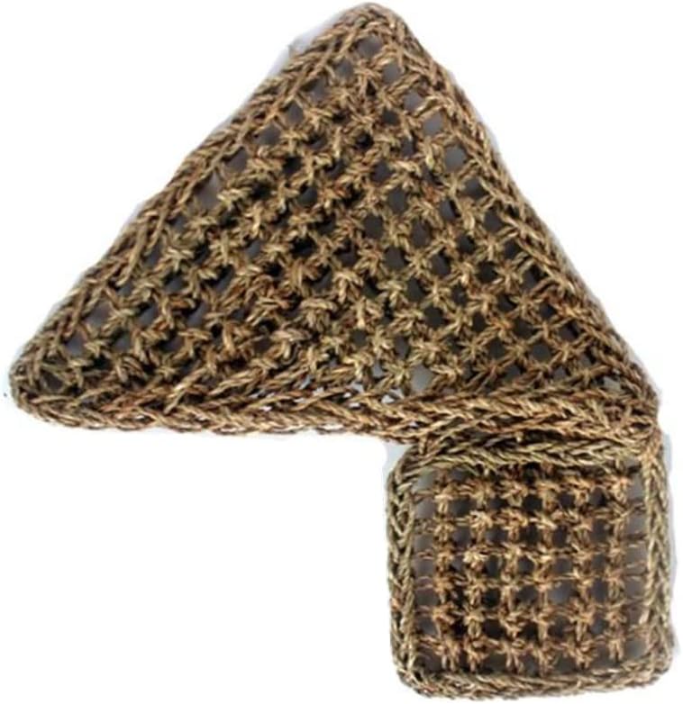 Reptile Hammock Natural Seagrass Woven Reptile Hammock Wall-Mounted, Triangle Pet Recliner for Tortoise/Frog/Iguana/Bearded Dragon? Easy to Disassemble (Medium)