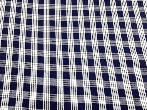 Luxurious Navy Blue Palaka Hawaiian Print Fabric - Premium Quality Textile by The Yard 6 Luxurious Navy Blue Palaka Hawaiian Print Fabric - Premium Quality Textile by The Yard - Image 5